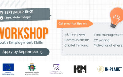 Rīgā notiks YES projekta bezmaksas darbnīca jauniešiem par nodarbinātību